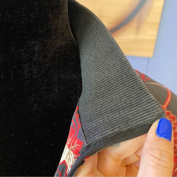 Vintage 90s Notations Silk Floral Zip Up Jacket Size M - Picture 7 of 7